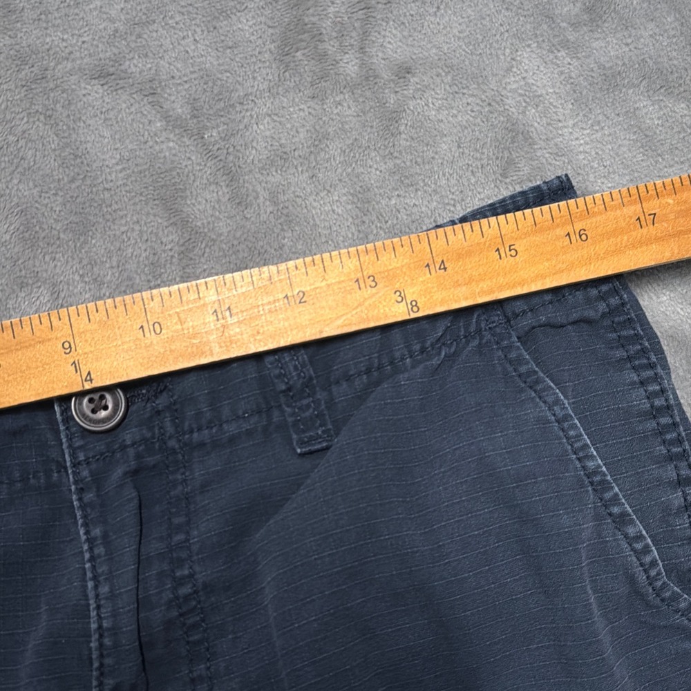 Aeropostale Cargo Pants Mens 30 Navy Blue Ripstop Cotton Outdoor Casual Skater - Picture 13 of 14
